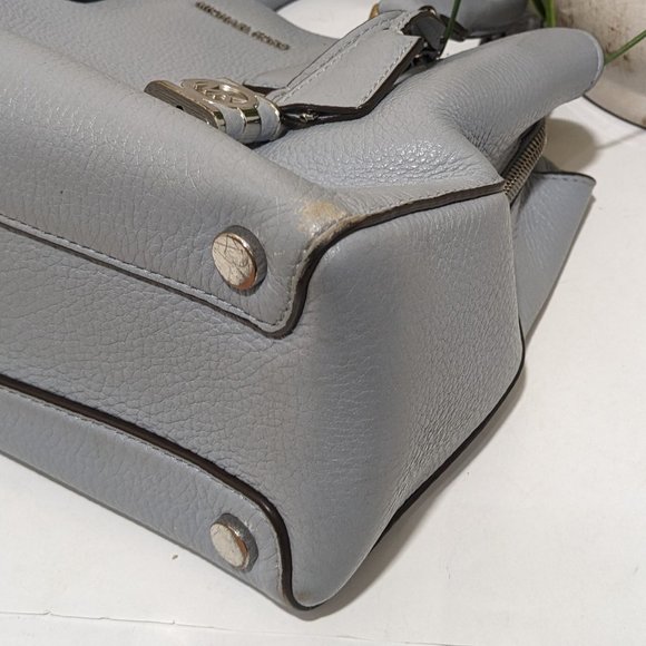 Michael Kors Convertible Tote Large Mercer Shoulder Bag Denim Blue - Picture 7 of 16